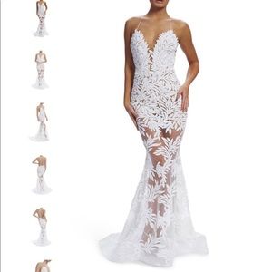 Nadine Merabi Stella white dress